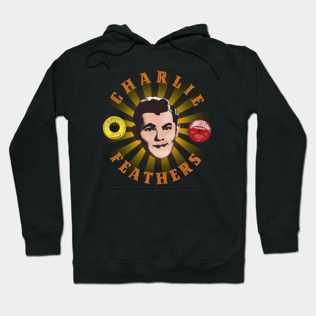 CHARLIE FEATHERS Rockabilly Hero Hoodie by Shockin' Steve